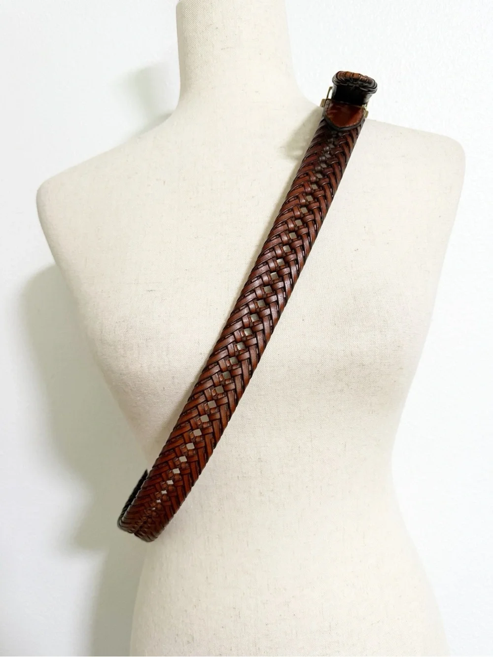 Tommy Hilfiger Synthetic Leather Braided Belt Size L 38/40